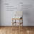 Wood Upholstered Sling Back Bar Stool