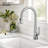 KRAUS Savan 2-Function Single Handle Pull Down Kitchen Faucet in Chrome-125672792