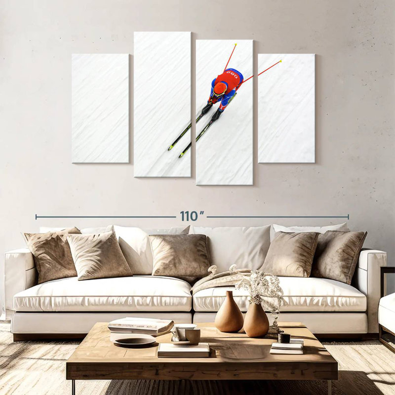 Sireci Biathlon Skier, 54" H x 84" W