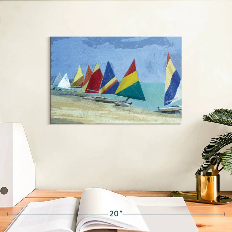 Sailboats Aletra, H 8 po x l 12 po