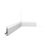 Rail pour chaise H 3,38 po x l 3,38 po x P 78 3/4 po