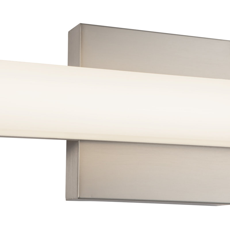 Geri 30-in Black dimmable LED Wall Sconce, Nickel