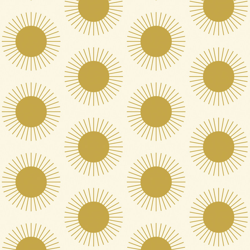 Sunburst - Harvest Gold Wallpaper