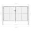 Abramo 306 cm W Gate Fencing-1860118449
