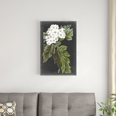 «Dramatic White Flowers IV» par Vision Studio - impression sur toile tendue
