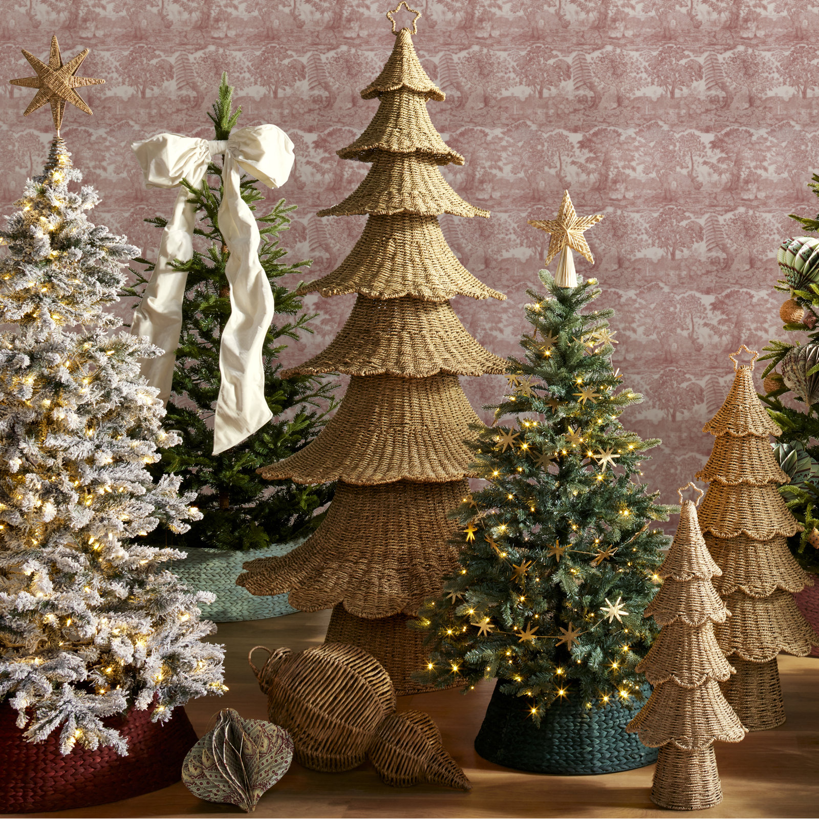 Frosted Pre-Lit Fir Christmas Tree, 6' H