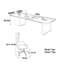 Bureau en bois massif avec rangement intelligent