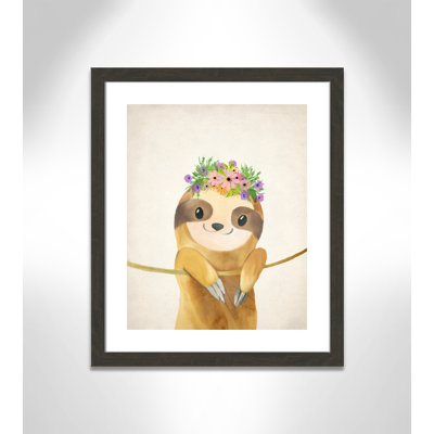Sloth floral 1