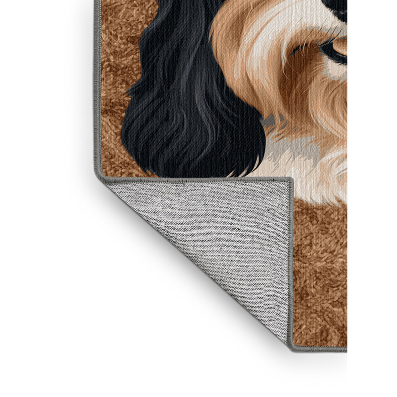  Tapis lavable pour chiens Eurasier, Rond 5 pi