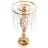 6PCS Crystal Flower Stand Wedding Road Lead Tall Flower Holders Centerpiece Crystal Metal Flower Vase for Reception Tables Wedding Supplies -97872314-97872315