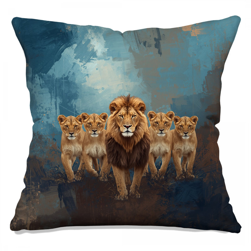 Coussins Lion, 20 x 20 pouces