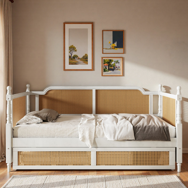 Rattan Daybed With Trundle