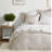 Complete 7 Piece Polyester Full Bedding Sets, Modern Neutral Home