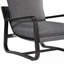 Chaise moderne avec accoudoirs rembourrés avec structure en métal bronze et tissu de polyester gris anthracite-1579698493