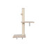 Arbre à chat mural, meuble pour chat avec 2 maisonnettes pour chat, 3 tablettes murales pour chat, 2 échelles, 1 perchoir pour chat, poteaux à griffer et coussin en sisal-891351761