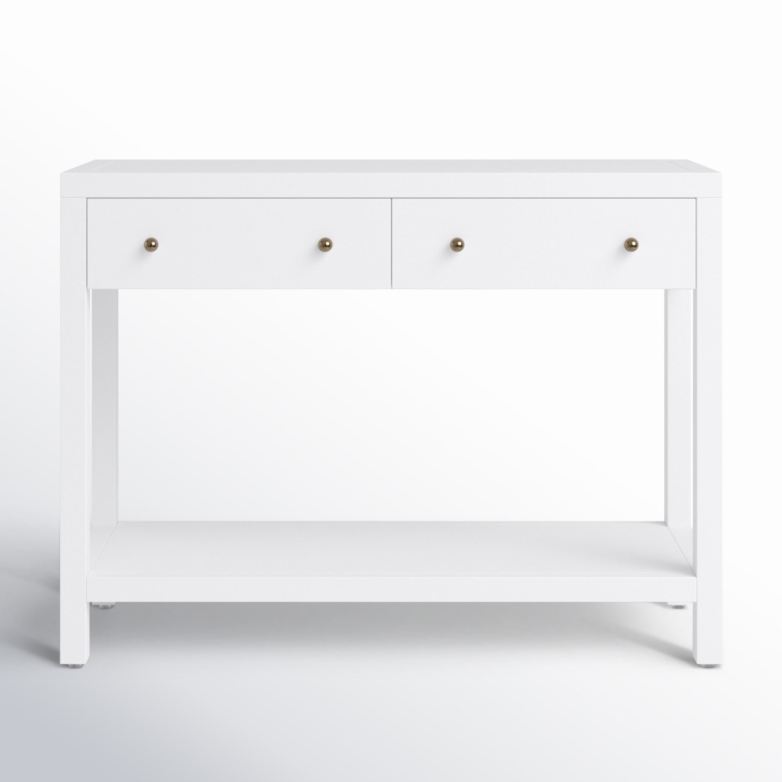 Celine 40" Console Table, Smooth White