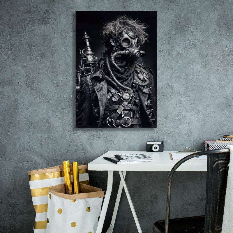 «Time Traveller 4» par KIR.DART, art mural sur toile, H 26 po x l 18 po x P 0,75 po