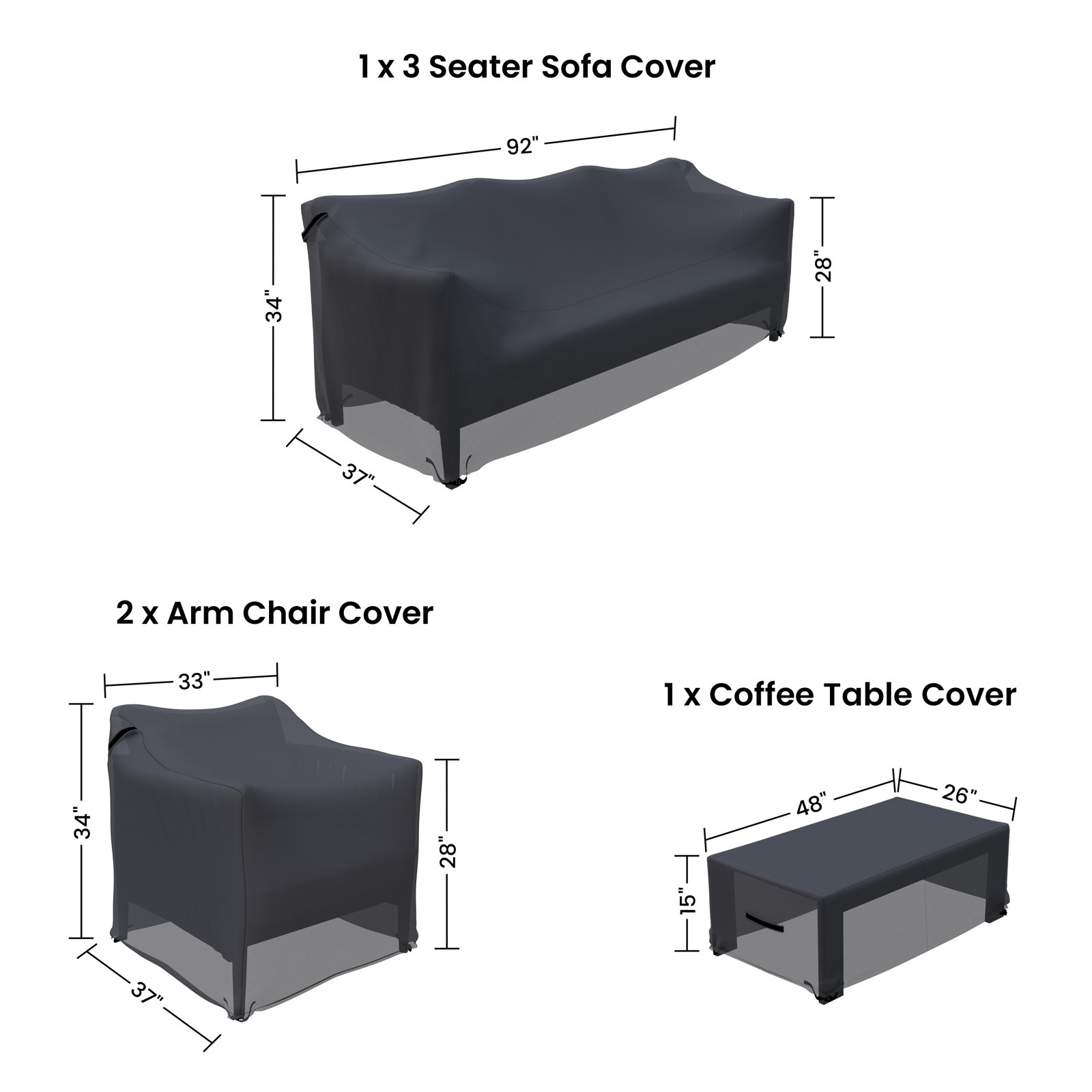 Outdoor Patio Conversation Set Cover