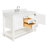55'' Single Bathroom Vanity with White Quartz Top-55794955