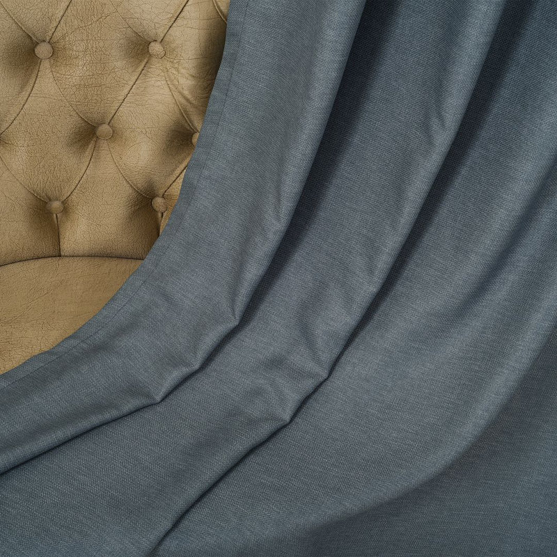 Lined Blackout Extra Long & Extra Wide Custom Made Decorative Single Panel Curtain, Blue, 100" W x 168" L