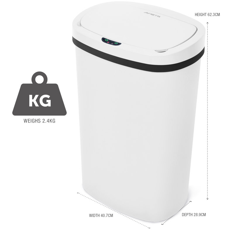 Plastic Motion Sensor Kitchen Trash Can - 50L