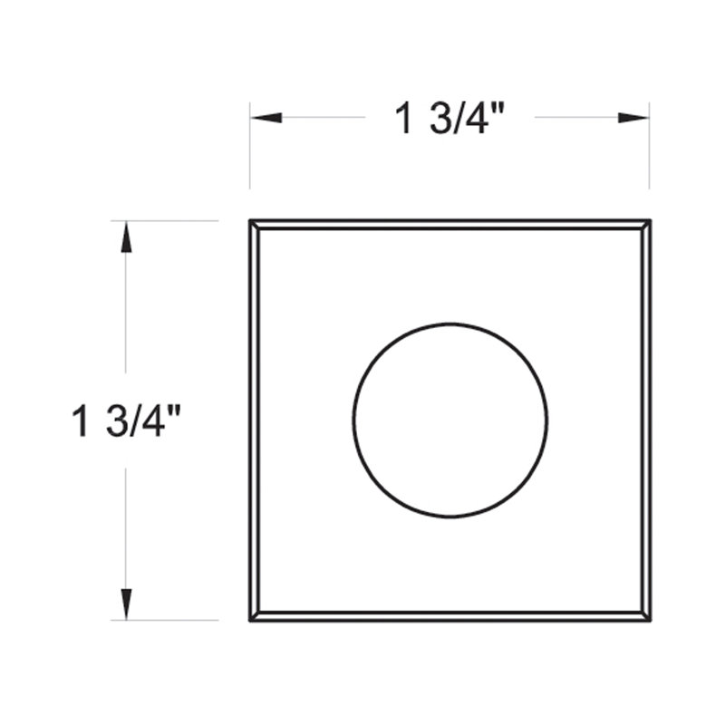 Dot LED Small Square Button Light