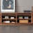 Solid wood large capacity TV cabinet-106218981