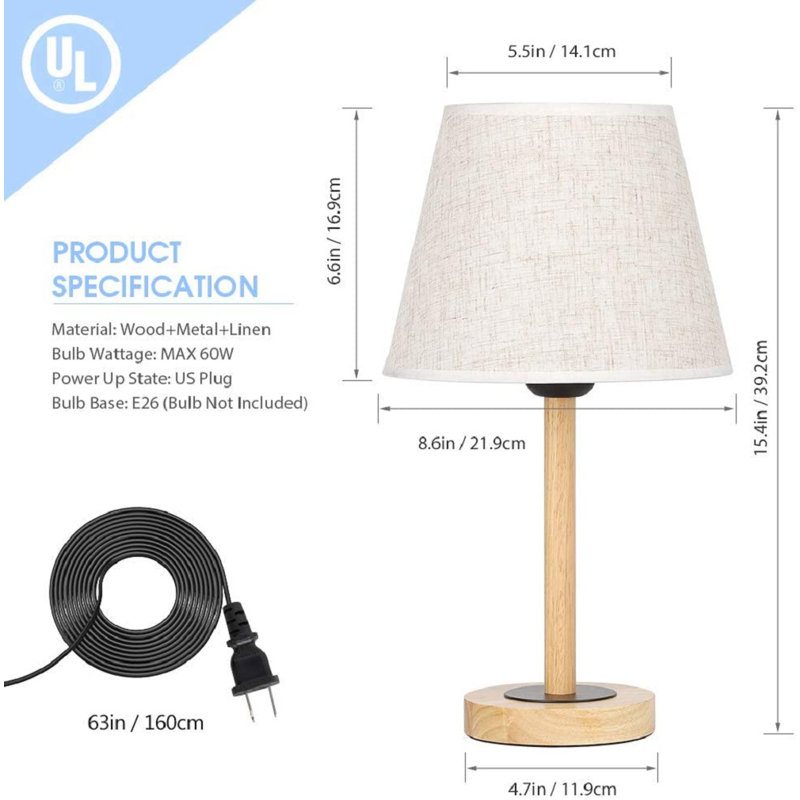 Jazmone Wood Table Lamp