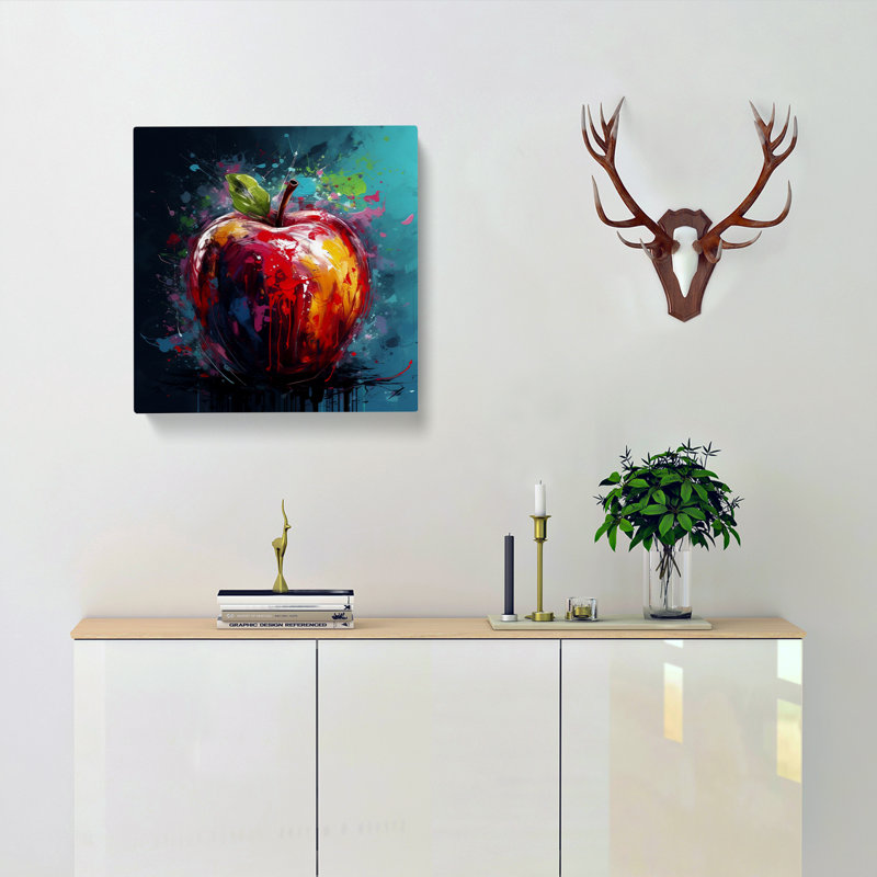 Apple Expressionism No.1 - Print, 50cm H x 50cm W x 3cm D