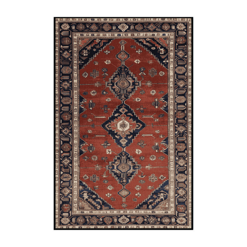 Tapis brun lavable à la machine, Rectangulaire 8 pi x 12 pi
