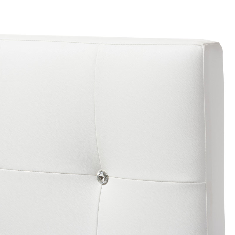 Tête de lit simple tapissier Espartaco, Blanc