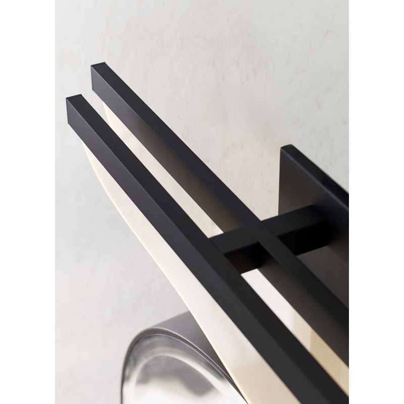 Nyra 1 - Light LED Bath Bar, Nightshade Black