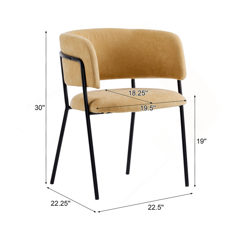 Ensemble de 2 chaises de salle à manger rembourrées Modern