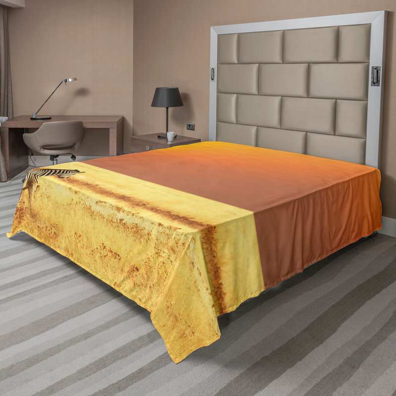 Drap-housse Ambesonne, Drap plat pour très grand lit californien
