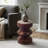 Maberley Pedestal End Table, Handcrafted Wood Side Table Perfect for Any Living Room, Bedroom, or Office