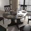 Expandable Dining Table with Oval Table Top with Removable Leaf-1653501510-1653501505
