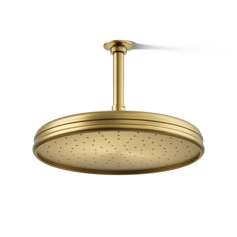 Rain Fixed Shower Head, Vibrant Brushed Gold