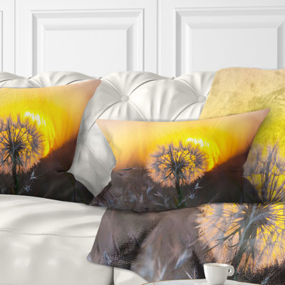 Coussin lombaire floral