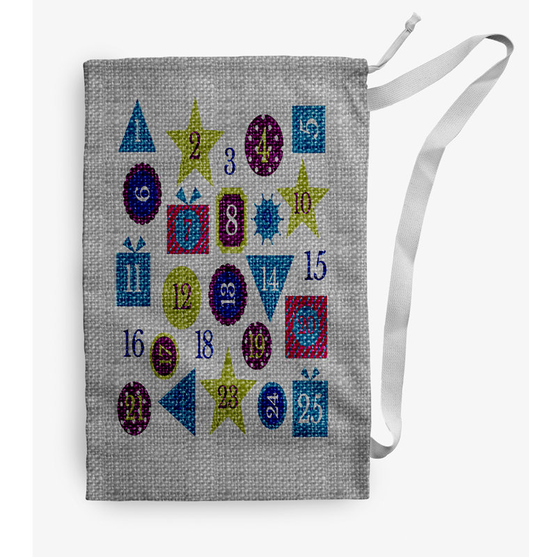 Fabric Laundry Bag with Handles, Gray, Small (29" H x 18" W)