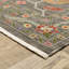 Tapis oriental oriental en laine et en nylon tissé à la machine gris et jaune-1351407784