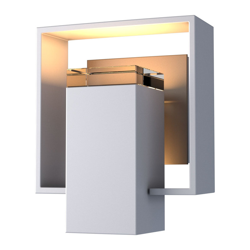 Shadow Box Aluminum Wall Light, Natural Iron, Slate, Yes