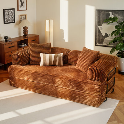 Canapé-lit escamotable convertible avec 2 oreillers Boneless