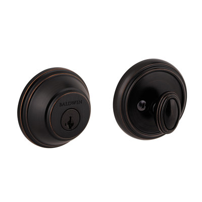 Prestige 380 Round Single Cylinder Deadbolt Featuring SmartKey® Security