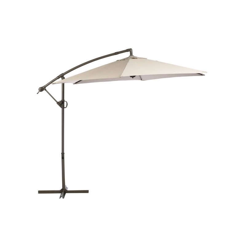 Connally 300cm Cantilever Parasol, Black, White