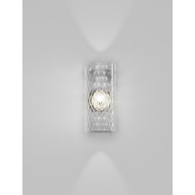 Armonia Wall Lamp 14 Fume' Rombi Matt Black Nickel E12 Ul