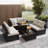 14Pack Cushion Slipcovers Set For 7 Pcs (6 - Seaters) Wicker Rattan Sectional Sofa, Outdoor - Use With Zipper Design, Durable Polyester Material, Seat & Back Protection-196750341