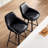 Janayshia Modern Industrial Swivel Upholstered 25.6'' Faux Leather Counter Stool with Metal Frame-1524620432-1484961769