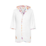 Foster 100% Cotton Terry Cloth Mid-Calf Bathrobe with Hood for Kids