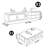 American style TV stand and coffee table