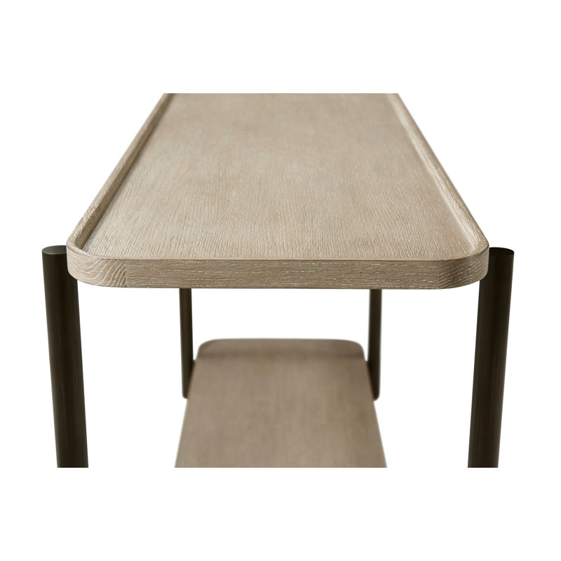 Repose 60'' Solid Wood Top Console Table, Grey Oak